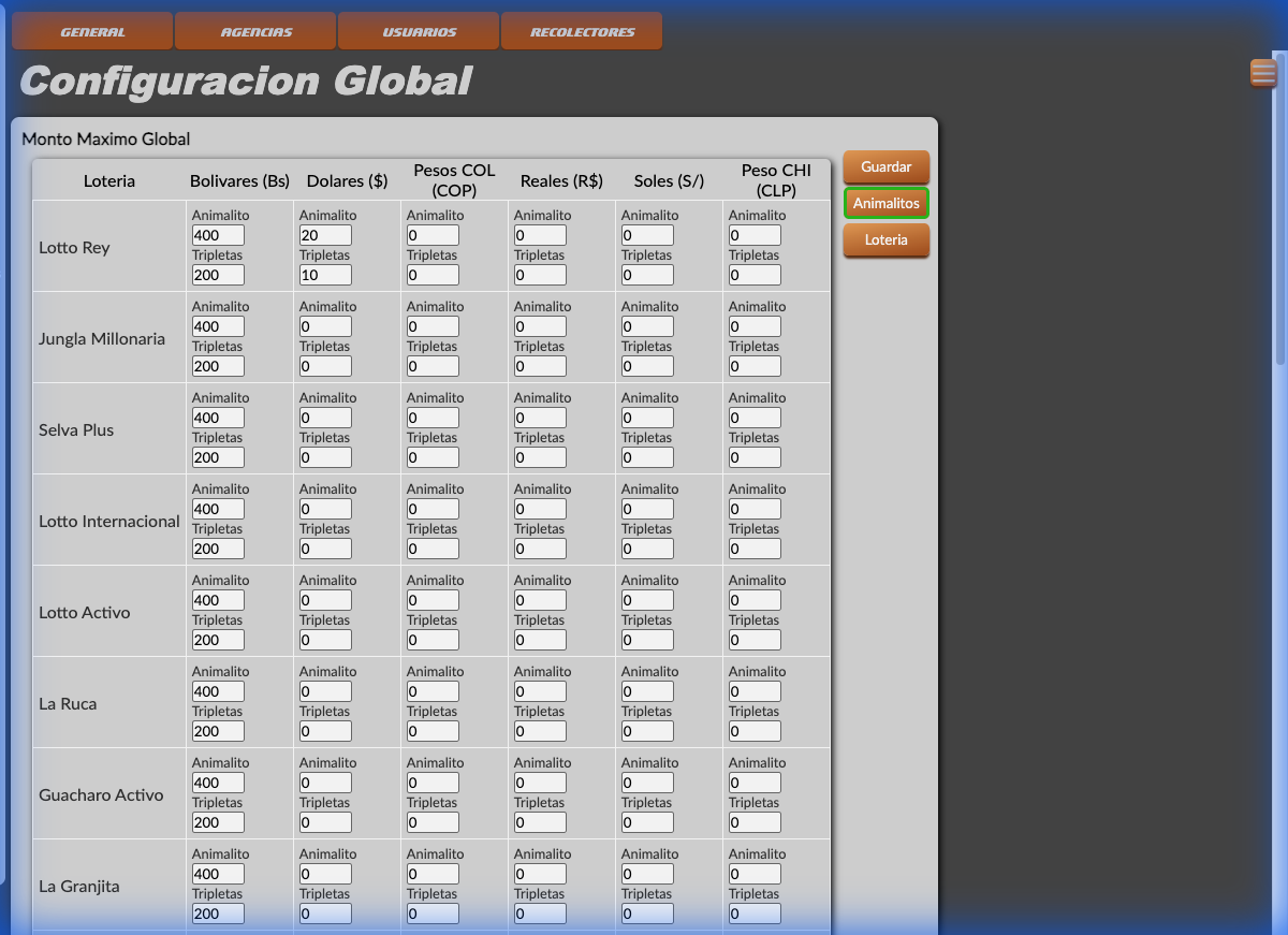 Configuración General