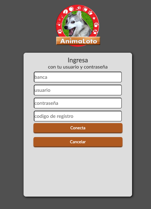 Pantalla de Registro